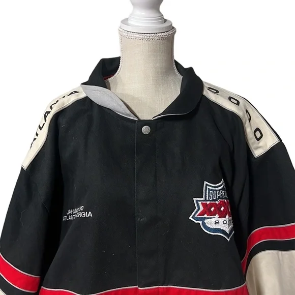 Vintage Jeff Hamilton Super Bowl XXXIV 2000 Varsity Jacket